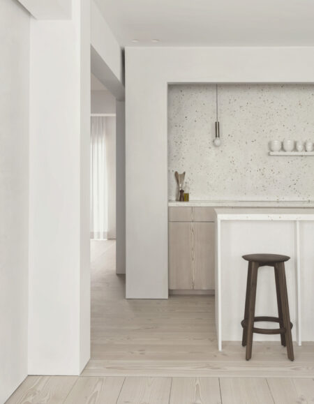 cocina minimalista Lokeren apartment batten hylebos architecten