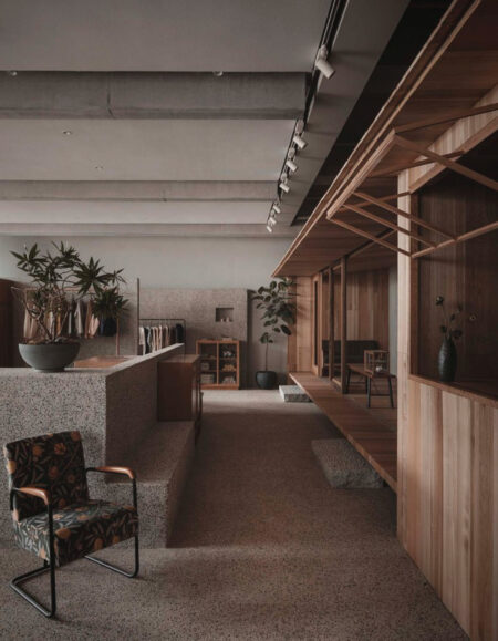 restaurante minimalista lost and found hangzhou store blue architecture studio